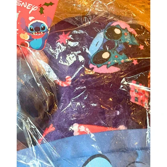 Stitch Disney Dog Toy Gift Set 2 Squeaky Plush 18"H & 8"H Blanket & Basket New - Picture 5 of 12